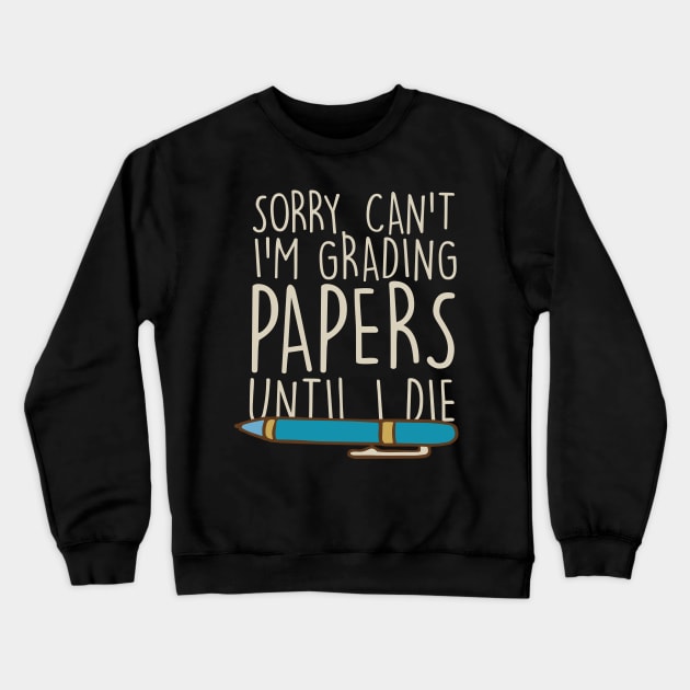 teacher Crewneck Sweatshirt by CurlyDesigns